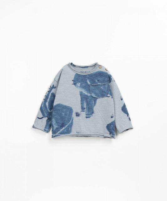 Tricou jerseu print elefant