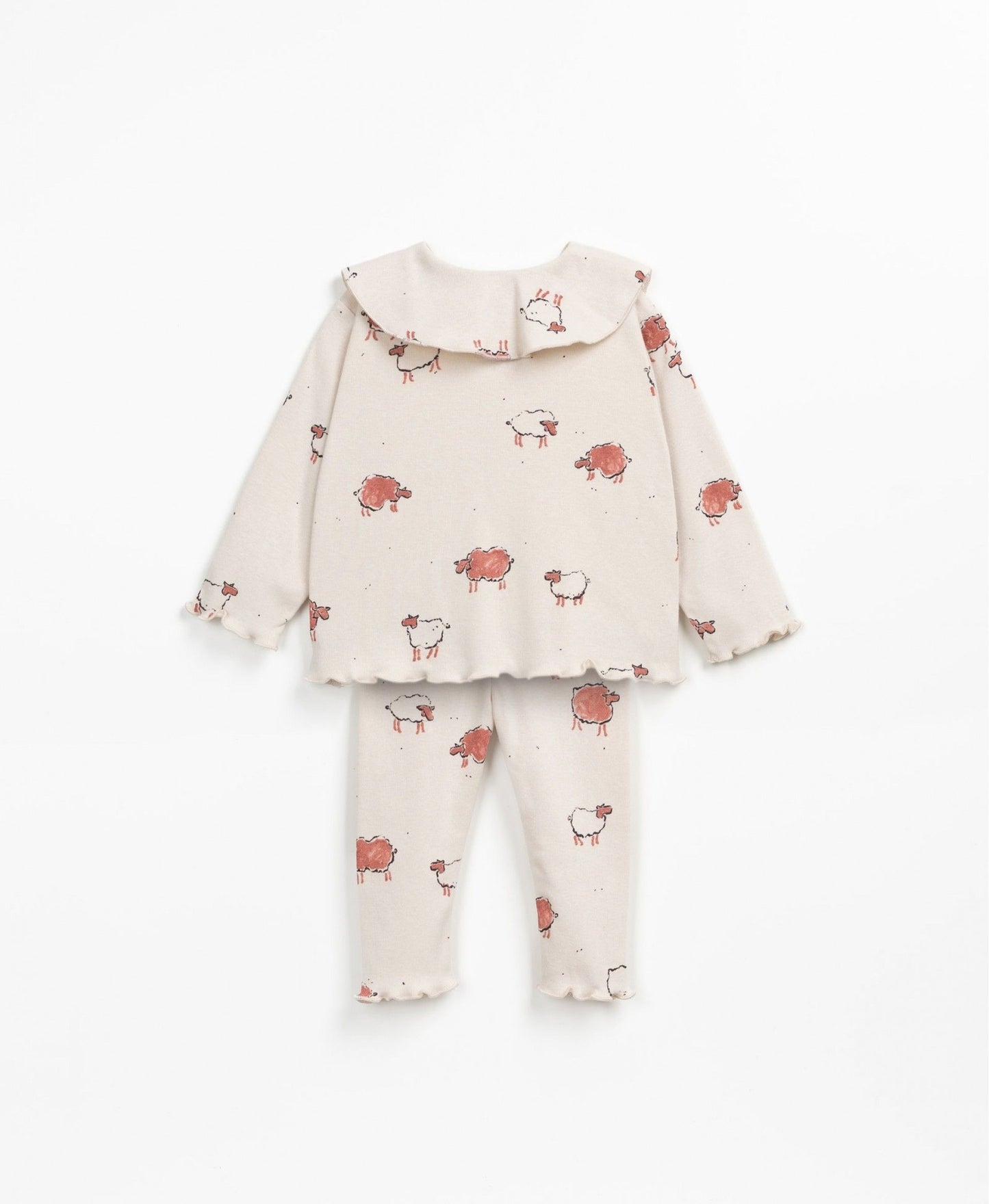 Pijama din rib imprimat