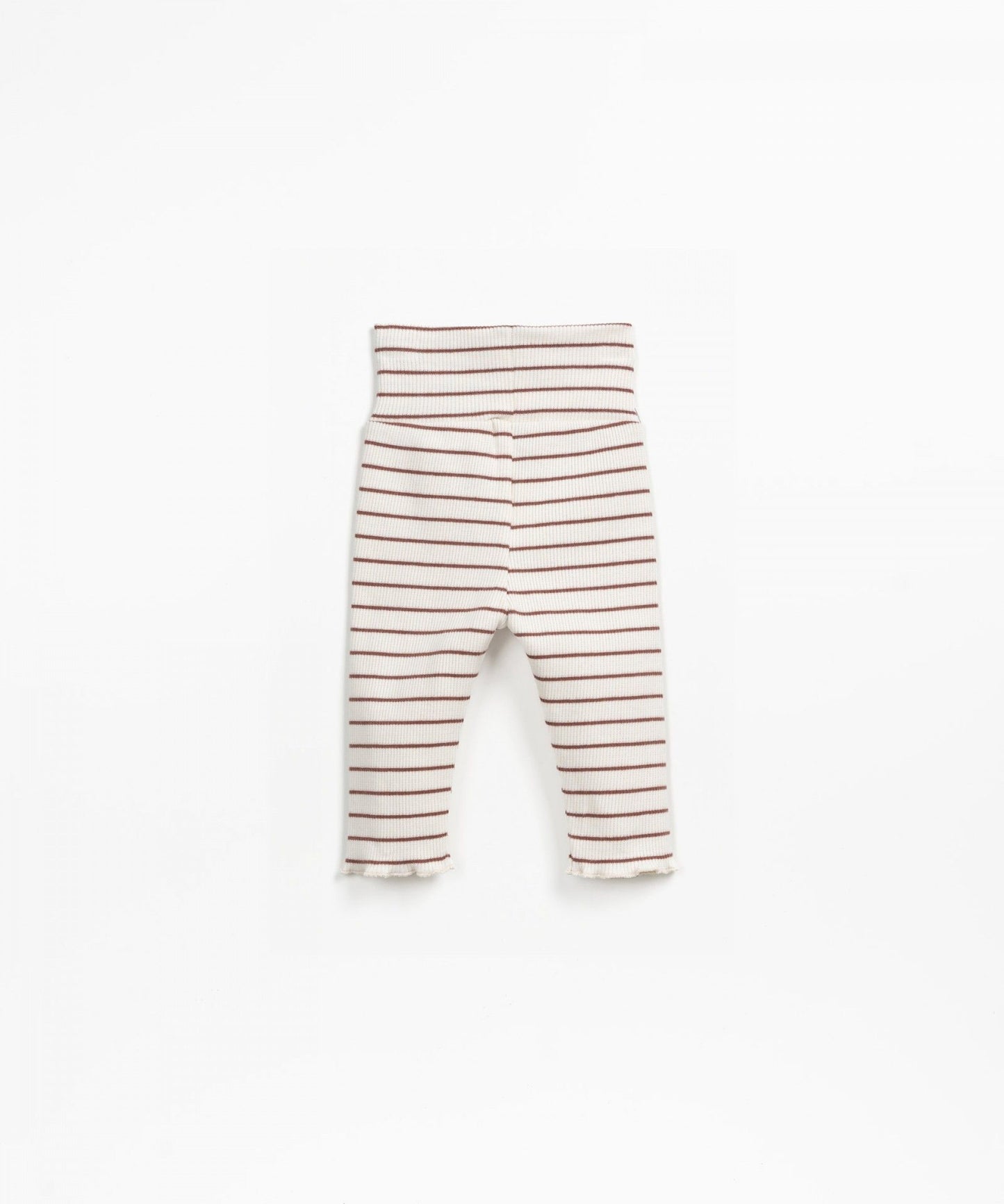 Leggings din rib în dungi