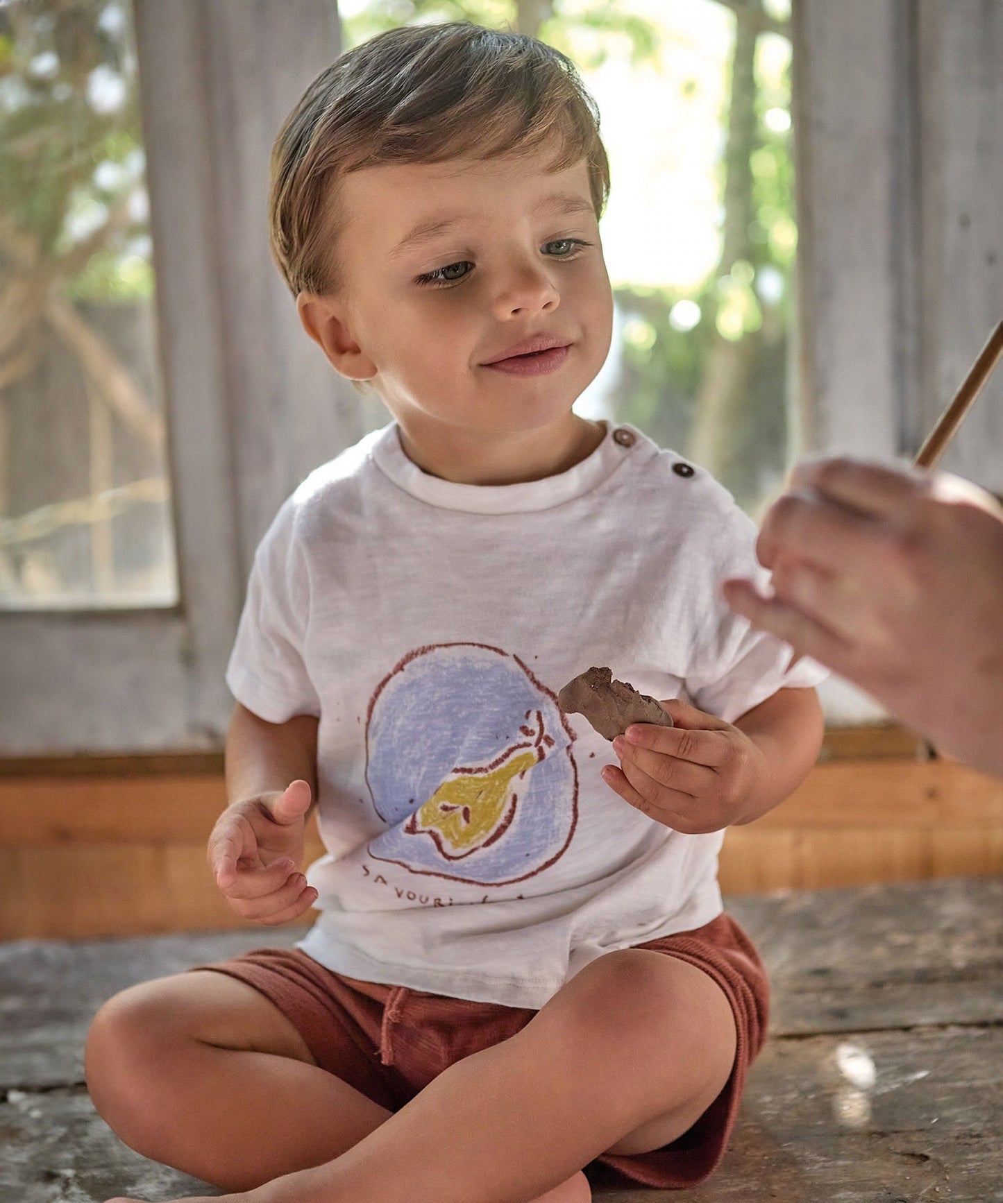 Tricou din jerseu flamé