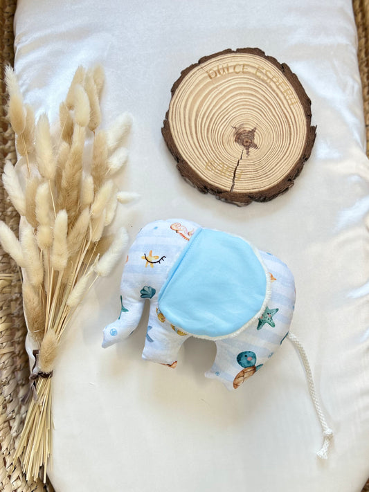 Jucărie senzorială bebeluș – Elefant „Animalele marine” handmade