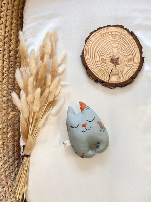 Jucărie senzorială bebeluș – Pisicuța „Animalele pădurii” handmade